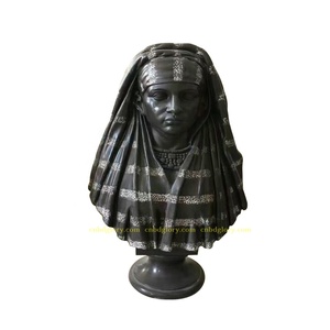 <span class=keywords><strong>Statue</strong></span> de buste de <span class=keywords><strong>femme</strong></span> en <span class=keywords><strong>marbre</strong></span> blanc moderne, sculptée à la main, réaliste, art extérieur - Product Image 4