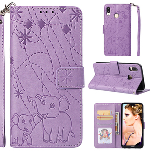 Étui en <span class=keywords><strong>cuir</strong></span> pour <span class=keywords><strong>Huawei</strong></span> P20 Pro, étui de téléphone imprimé éléphant pour <span class=keywords><strong>Huawei</strong></span> P20 <span class=keywords><strong>Lite</strong></span>, étui portefeuille à rabat avec support magnétique - Product Image 3