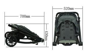 2017 TS64 Chiết Giang XinYue Xinbloom Hợp Kim Nhôm Hàng Đầu Gấp Và Mang Theo Dễ Dàng Nhẹ Di Động Nhỏ Gọn Gấp En1888 Xe Đẩy Em Bé - Product Image 2