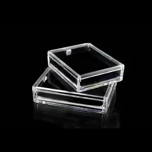 mini magnetic clear acrylic jewelry box for rings earrings necklace