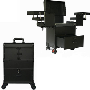 Best-selling Multi-layer Drawer Large-capacity <strong>Makeup</strong> <strong>case</strong> Nail Polish and Beauty Tool Storage Box with <strong>Wheels</strong> and Lock - Product Image 2