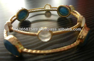 แฟนซีสเตอร์ลิงเงินพลอยสตั๊ดกำไล - Product Image 4