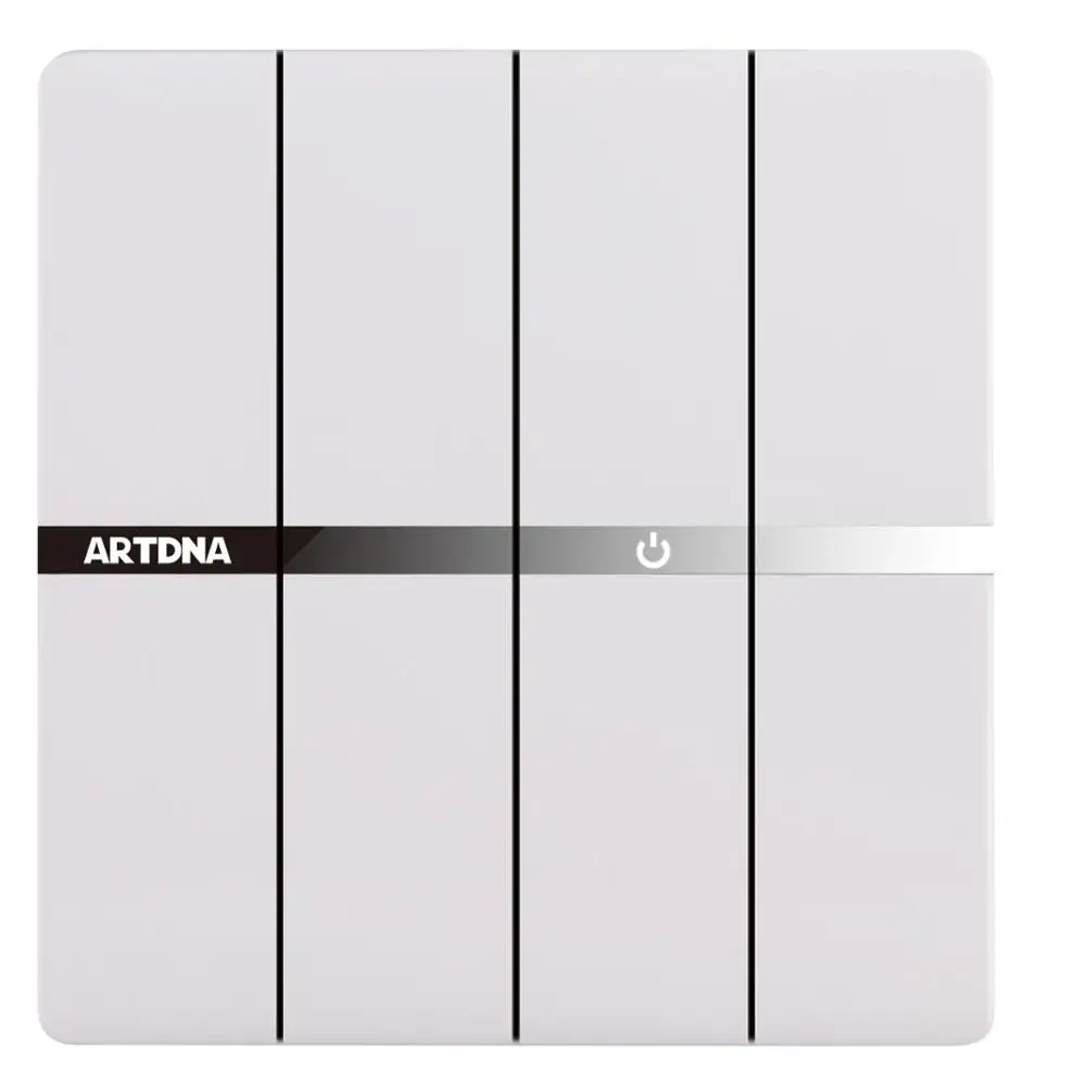 Interruptor de pared blanco ARTDNA, certificación CE, interruptores de Portugal