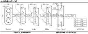 Feu de circulation 300mm avec caméra - Product Image 5
