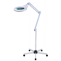 Maquillage salon de beauté ongles led lampe de bureau pour cils extension de cils base roulante loupe lampe support de sol base roulante