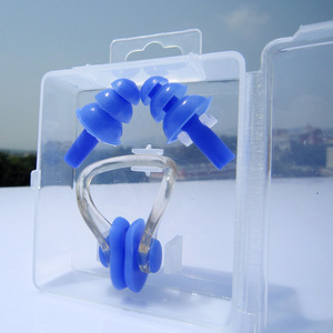 Juego de tapones para <span class=keywords><strong>los</strong></span> oídos para natación, Clip para la nariz, resistente al agua, con logotipo personalizado, a precio de fábrica, tapones para <span class=keywords><strong>los</strong></span> oidos - Product Image 3