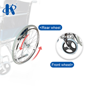 Silla <span class=keywords><strong>de</strong></span> <span class=keywords><strong>ruedas</strong></span> plegable Manual <span class=keywords><strong>de</strong></span> acero, modelo más popular KY809, precio barato - Product Image 4