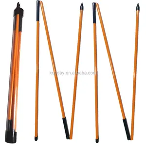 Konday Wholesale Golf Training Aids Color Logo Customized Collapsible Golf Swing Trainer 3-SECTION Golf Alignment Stick