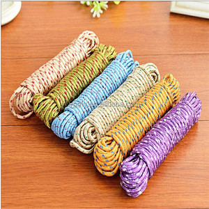 नई डिजाइन 10m रंगीन बहुक्रिया नायलॉन कपड़े धोने लाइन रस्सी कपड़े स्ट्रिंग 10m हैंगर और रैक - Product Image 2