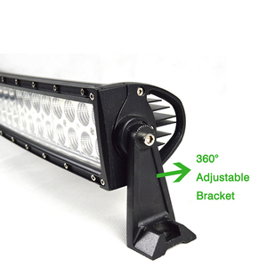 Liwiny Lampu Bar Mobil Led Off Road 41.5 Inci 240W, Lampu Batang Led Braket Bantalan Melengkung De Led 4x4