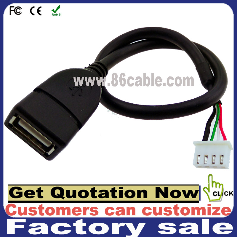 Настроить Женский Мужской USB к molex 5 В кабель питания
