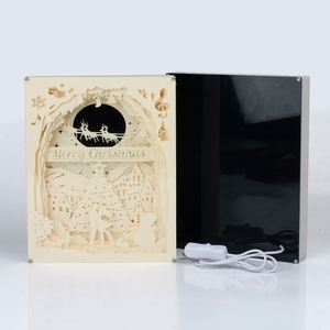 Hộp Bóng Đèn Giấy 3D, Cắt Đèn Ban Đêm, Có Hộp Đèn Bằng Giấy - Product Image 2