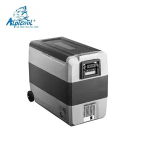 Alpicool T60 Campingกลางแจ้งรถตู้เย็น0ff-road 60L 12V Dcคอมเพรสเซอร์ตู้เย็นรถใช้ตู้เย็นตู้แช่แข็ง