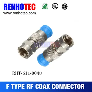 Vente chaude F rapide femelle à sertir câble RF connecteurs électriques pour RG6 connecteur
