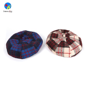 Nuevo encargo de moda tapa octogonal sombrero de la boina de lana - Product Image 2