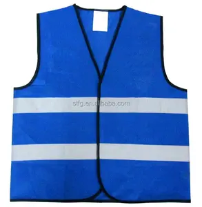 Gilet di sicurezza di sicurezza fluorescente blu per bambini