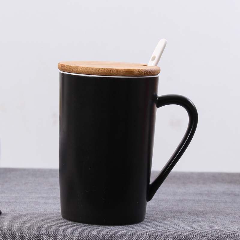 3oz 12oz 16oz 20oz Tall Cup with Bamboo Lid Ceramic Mug