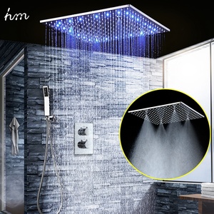 Sistema de <span class=keywords><strong>ducha</strong></span> termostática Led, <span class=keywords><strong>accesorios</strong></span> de <span class=keywords><strong>baño</strong></span>, Set de grifo de lluvia, 20 ", SUS 304 - Product Image 6
