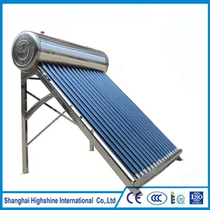 Free sample food grade silicon rubber hose pipe nonpressure all stainless steel solar water heater
