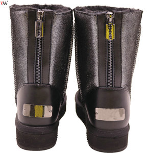 Botas de <span class=keywords><strong>nieve</strong></span> rusas <span class=keywords><strong>impermeables</strong></span> de piel auténtica de lana, botines de piel de oveja, AN-CF-126 muestras gratis - Product Image 6
