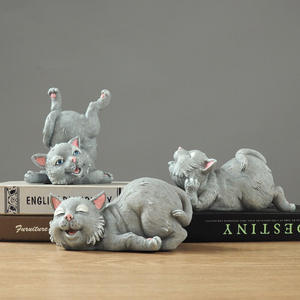 Petite figurine de champ de <span class=keywords><strong>garfield</strong></span> animal <span class=keywords><strong>3d</strong></span> artisanal en résine bon marché fait main personnalisé - Product Image 3