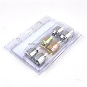 Hot Sale 4+2PCS Chrome Racing Car <strong>Wheel</strong> <strong>Lock</strong> Set - Product Image 3