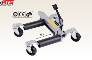 Mecánico gato hidráulico de posicionamiento de vehículos soporte ruedas Dolly 9" - Product Image 3