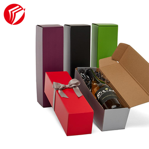 Custom Gift Box Packaging Matte Colored 300g Whiteboard Corrugated Paper Wine Boxes Corrugated paper airplane box