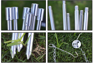 Colgando Estilo Barbacoa Parrillas de Carbón Con Las Patas Del Trípode Para Cocinar la Comida Campestre Que Acampa Al Aire Libre - Product Image 4