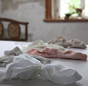 Serviettes en lin pur lavé à la pierre de couleurs unies pour mariage; vente en gros; vente au détail - Product Image 2