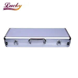 Flight case de rangement en aluminium personnalisable pour 6 pédaliers avec support OEM - Product Image 1