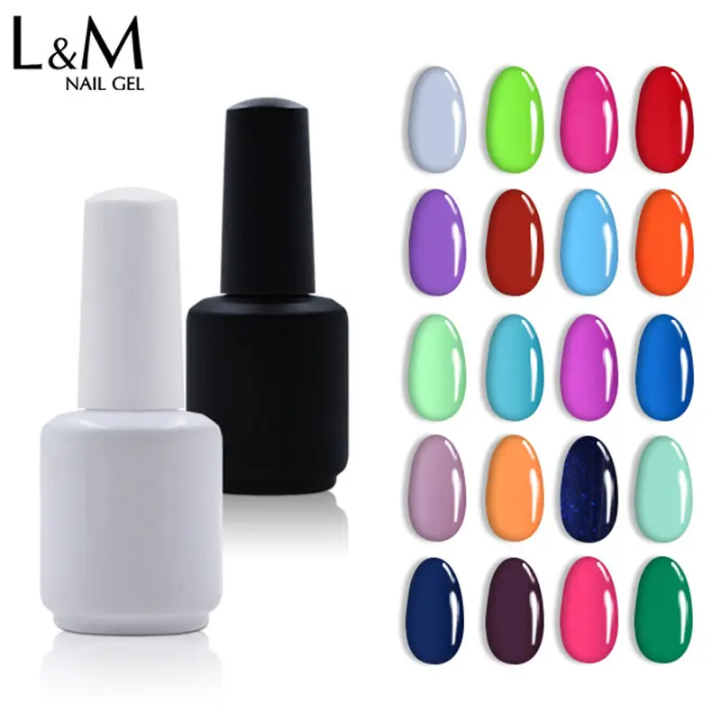 Chine Grossiste Mdd Gel Polonais OEM Paillettes Gel Vernis À Ongles Couleurs 15m Bouteille