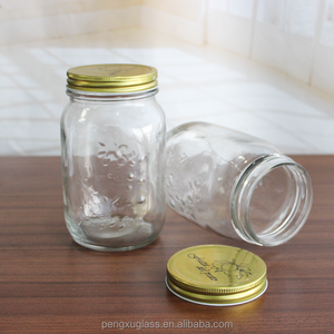 Large bouche ronde vide 500 ml conserve <span class=keywords><strong>confiture</strong></span> bocal en verre alimentaire pour légumes - Product Image 5