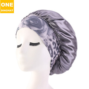 Bandeau élastique large en Satin, <span class=keywords><strong>Bonnet</strong></span> de sommeil, <span class=keywords><strong>Bonnet</strong></span> de Salon de beauté, <span class=keywords><strong>Bonnet</strong></span> de cheveux pour femmes - Product Image 6