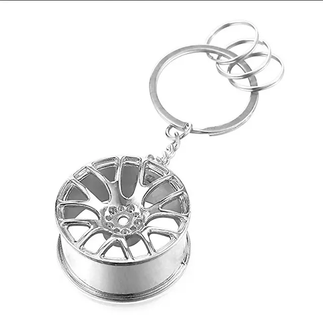 OEM New Promotion gifts rings key chain, custom design steel metal keychain
