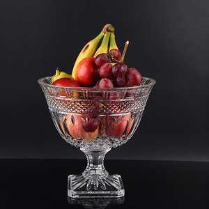 Regalo de <span class=keywords><strong>Vacaciones</strong></span> de la boda gran plato de frutas de vidrio de cristal de fondo cuadrado tarro de caramelos - Product Image 2