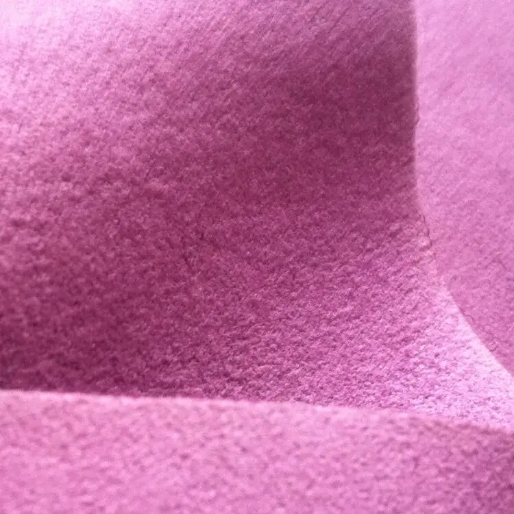 China textile polyester suede micro modal fabric, Microfiber material for shoes and cloth
