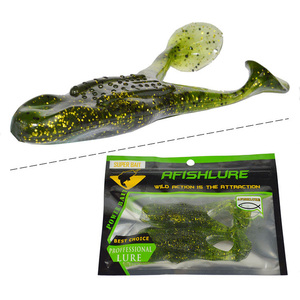 2 pièces/sac 105mm / 15g leurres grenouilles en plastique souple spéciaux pour <span class=keywords><strong>la</strong></span> pêche en eau douce et salée à <span class=keywords><strong>la</strong></span> truite basse - Product Image 5