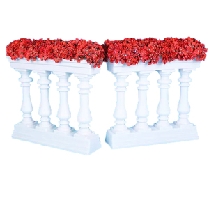 Pvc artificial <strong>flowers</strong> wedding road lead roman <strong>pillars</strong> of wedding party decorations Proud event & party - Product Image 1