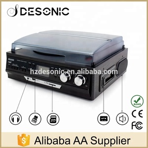 <span class=keywords><strong>Stereo</strong></span> USB mã hóa turntable nhiều ghi lại máy nghe nhạc với đài phát thanh cassette - Product Image 6