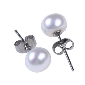 perlas de agua dulce señora de <span class=keywords><strong>la</strong></span> oficina <span class=keywords><strong>la</strong></span> semana de Lunes a Domingo buen regalo pendiente del perno prisionero conjunto - Product Image 5