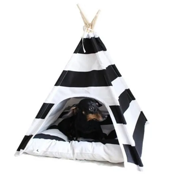 Canvas Hond Tent Bed Chien Cat Pet Perro Tipi Tepee Tipt Teepee Dog