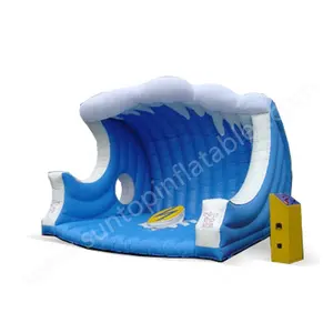 high quality stimulating games inflatable wave surfer,inflatable wave surf with custom design