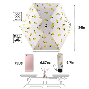 Paraguas de bolsillo pequeño, <span class=keywords><strong>sombrilla</strong></span> <span class=keywords><strong>plegable</strong></span> de cinco pliegues, con impresión de logotipo, promoción de alta calidad - Product Image 4