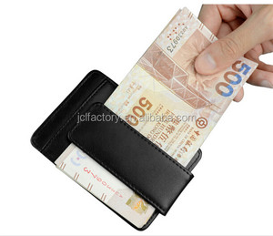 Popolare <span class=keywords><strong>Portafoglio</strong></span> con Clip per Banconote in Vera Pelle per <span class=keywords><strong>Uomo</strong></span> con Blocco RFID 11,2x7,9cm Classico Marrone/Colore Personalizzato Logo Personalizzato - Product Image 5