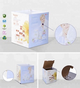 Tiếp Thị Khuyến Mãi Các Tông Bãi Bin Bán Lẻ Hiển Thị Sàn Siêu Thị Sóng <span class=keywords><strong>Pallet</strong></span> Carton Hiển Thị Thùng Cho Bé Quần - Product Image 3