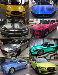 Envoltura de vinilo cromado metálico satinado mate cambio de color rojo fresco para coche nuevo - Product Image 6