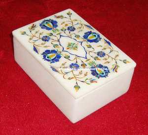 Marqueterie De marbre Boîte Décorative - Product Image 1