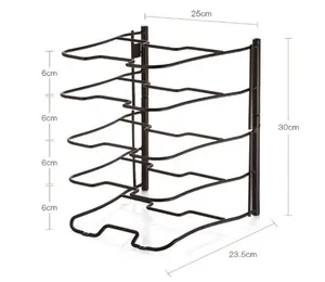 Minghou кухонный металлический держатель для крышек кастрюль, стойка для сковородок, органайзер для сковородок