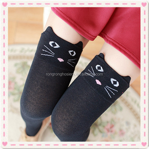 Comercio al por mayor estéreo gato oído sobre los calcetines de la rodilla, joven Japonesa de dibujos animados calcetines - Product Image 2